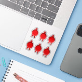 Imitate Award/Certificate Siegel Ribbons (Red Schl Aufkleber (Laptop mit iPhone)