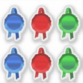 Imitate Award/Certificate Siegel Ribbons (Schlicht Aufkleber