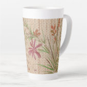 Imitate Bamboo Original Kunst Latte Tasse (Rechte Ecke)