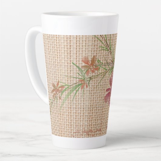 Imitate Bamboo Original Kunst Latte Tasse (Linke Ecke)