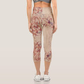 Imitate Bamboo Originale Kunst, Dichtung und Musik Capri Leggings (Rückseite)