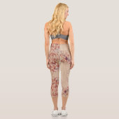 Imitate Bamboo Originale Kunst, Dichtung und Musik Capri Leggings (Rückseite)