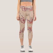 Imitate Bamboo Originale Kunst, Dichtung und Musik Capri Leggings (Vorderseite)