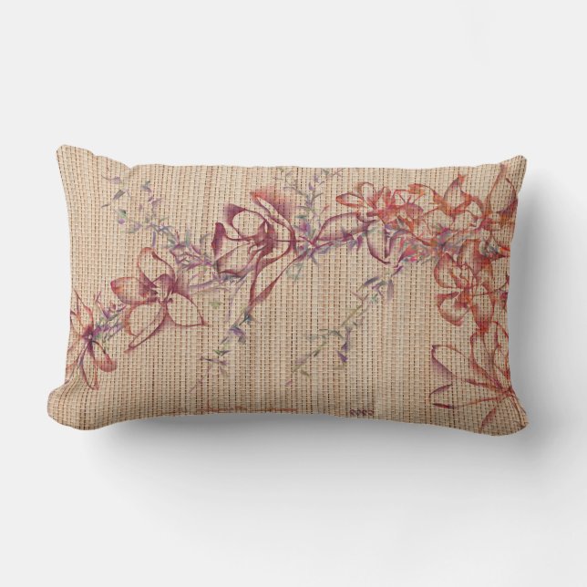 Imitate Bamboo Originale Kunst, Dichtung und Musik Lendenkissen (Vorderseite)