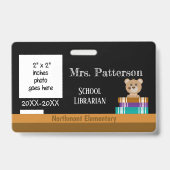 Imitate | Bär | Foto-ID-Abzeichen für Bibliotheken Ausweis (Vorderseite)