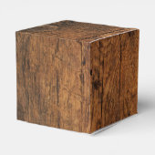 Imitate Barn Wood Mason Jar und Yellow Daisy Weddi Geschenkschachtel (Rückseite)