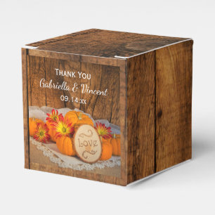 Imitate Barnholz Rustikale Pumpkins Fall Barn Hoch Geschenkschachtel