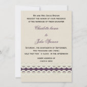 IMITATE begraben und bringen lila Hochzeit Einladung (Rückseite)