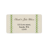 IMITATE begraben und bringen Limone Hochzeit Adressaufkleber (Vorne)