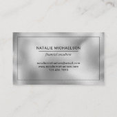 Imitate Berufliche schwarze Grenze Visitenkarte (Rückseite)