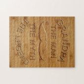 Imitate beschnitten Holz Großvater Der Legende Puzzle (Horizontal)