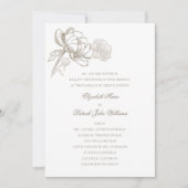 Imitate besticht durch feierliche klassische Hochz Einladung (Vorderseite)