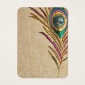 Imitate bestickte Pfauenfeder (Rückseite)