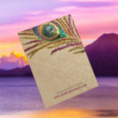 Imitate bestickte Pfauenfeder