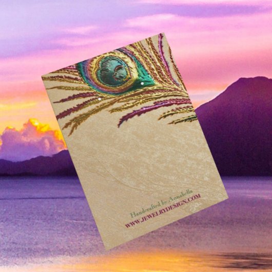 Imitate bestickte Pfauenfeder