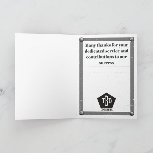 Imitate betäubt universelle Jubiläumskarte Karte (Innenseite)