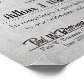 Imitate bezahlen den Starangestellten des Monatsze Poster (Ecke)