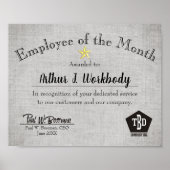 Imitate bezahlen den Starangestellten des Monatsze Poster (Vorne)