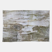 Imitate Birch Tree Bark Texture Look Muster Handtuch (Horizontal)
