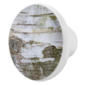 Imitate Birch Tree Bark Texture Look Muster Keramikknauf (Rechts)