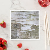 Imitate Birch Tree Bark Texture Look Muster Serviette (Beispiel)