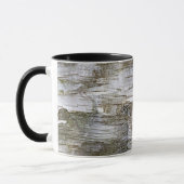 Imitate Birch Tree Bark Texture Look Muster Tasse (Links)