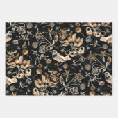 Imitate Birds Käfer Blume Kirsche Früchte Geschenkpapier Set (Vorderseite 3)