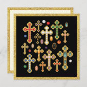 Imitate Birthstone Kreuze und lose Edelsteine auf  (Vorne/Hinten)