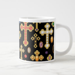Imitate Birthstone Kreuze und lose Edelsteine auf  Jumbo-Tasse
