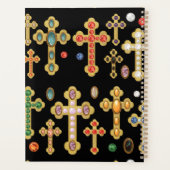 Imitate Birthstone Kreuze und lose Edelsteine auf  Planer (Rückseite)