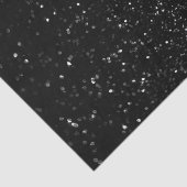 Imitate Black Bokeh Glitzer Foto Seidenpapier (Ausschnitt)