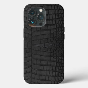 Imitate Black Crocodile Leather Print Case-Mate iPhone Hülle