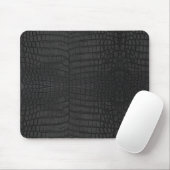 Imitate Black Crocodile Leather Print Mousepad (Mit Mouse)
