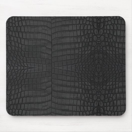 Imitate Black Crocodile Leather Print Mousepad (Vorne)