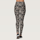 Imitate Black Lace Fishnet Leggings (Rückseite)