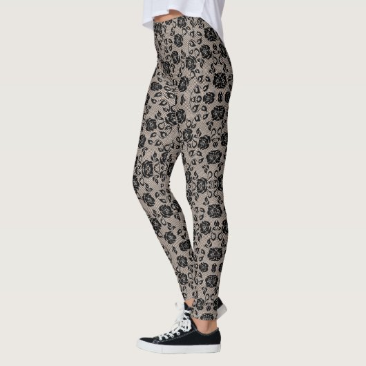 Imitate Black Lace Fishnet Leggings (Links)