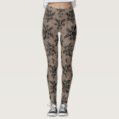 Imitate Black Lace Fishnet Leggings (Vorderseite)
