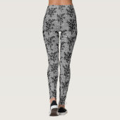 Imitate Black Lace Fishnet Leggings Romantisches D (Rückseite)