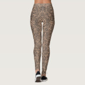 Imitate Black Lace Fishnet Romantische Leggings (Rückseite)