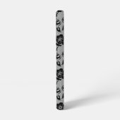 Imitate Black Lace Fishnet Samsung Galaxy Hülle (Linke Seite)