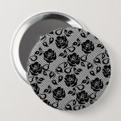 Imitate Black Lace Rose Fishnet Button Gift (Vorne & Hinten)