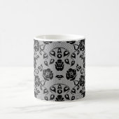 Imitate Black Lace Rose Fishnet Coffee Tasse (Mittel)