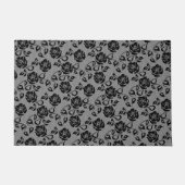 Imitate Black Lace Rose Fishnet Doormat Fußmatte (Vorderseite)