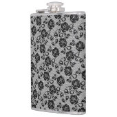 Imitate Black Lace Rose Fishnet Flask Geschenk Flachmann (Links)