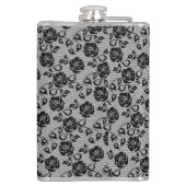 Imitate Black Lace Rose Fishnet Flask Geschenk Flachmann (Rückseite)