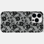 Imitate Black Lace Rose Fishnet iPhone Fall Case-Mate iPhone Hülle (Rückseite (Horizontal))