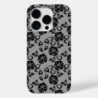 Imitate Black Lace Rose Fishnet iPhone Fall