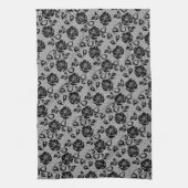 Imitate Black Lace Rose Fishnet Küchentuch (Vertikal)