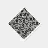 Imitate Black Lace Rose Fishnet Napkins Serviette (Ecke)