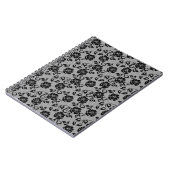 Imitate Black Lace Rose Fishnet Notebook Notizblock (Linke Seite)